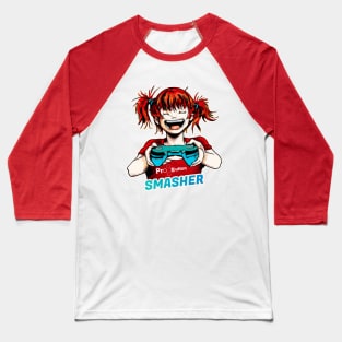 PRO Button SMASHER Gamer Baseball T-Shirt